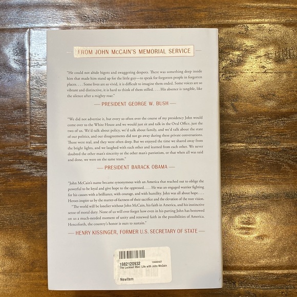 The Luckiest Man with Life John McCain by Mark Salter - Picture 3 of 7